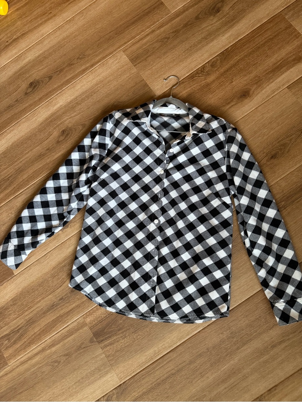 Lee Black and White Buffalo Check Button-Down Shirt